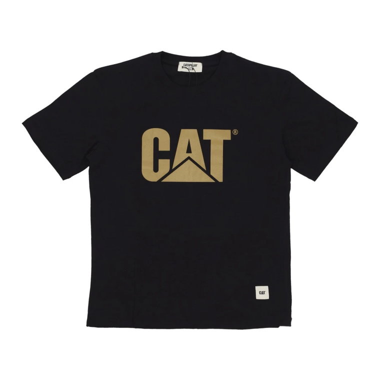Logo Tee Streetwear Czarny CAT