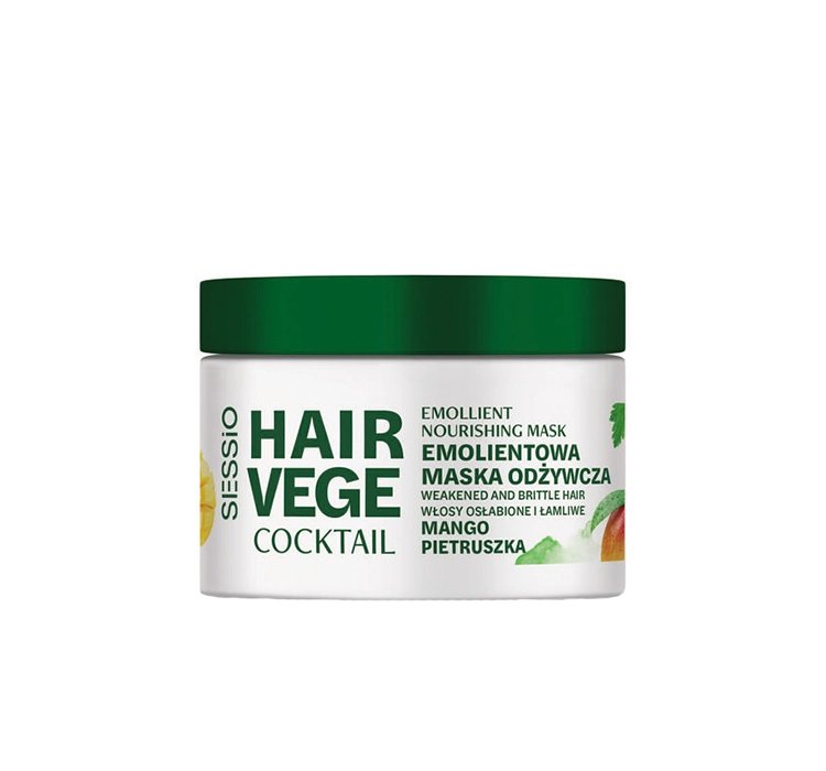 Sessio Hair Vege Coctail emolientowa maska do włosów Mango Pietruszka 250g