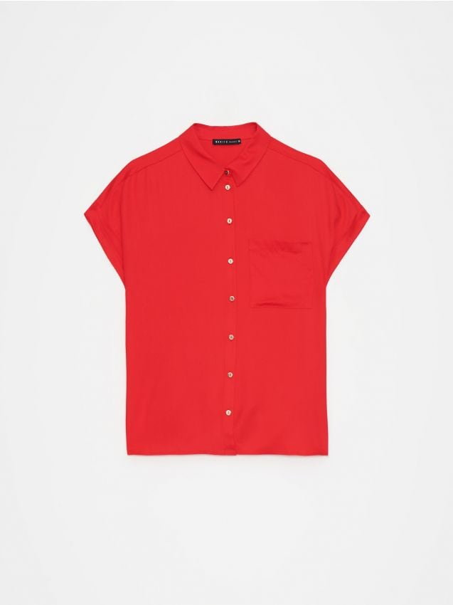 Mohito - Czerwona koszula z krótkim rękawem - czerwony