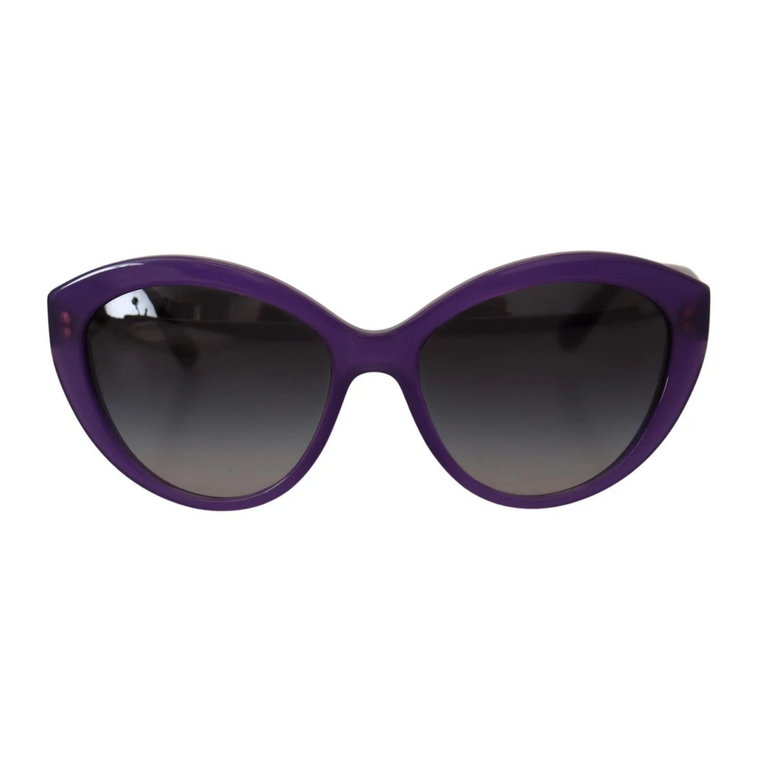 Fioletowe Okulary Przeciwsłoneczne w Stylu Cat-Eye Dolce & Gabbana