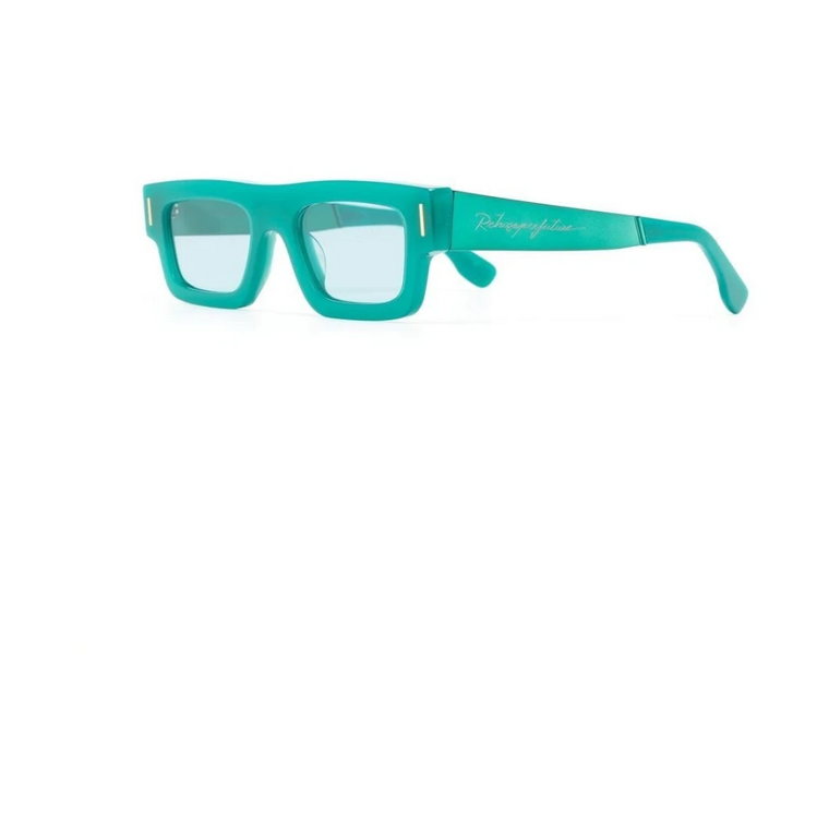 Zielone Retro Okulary przeciwsłoneczne z Akcesoriami Retrosuperfuture
