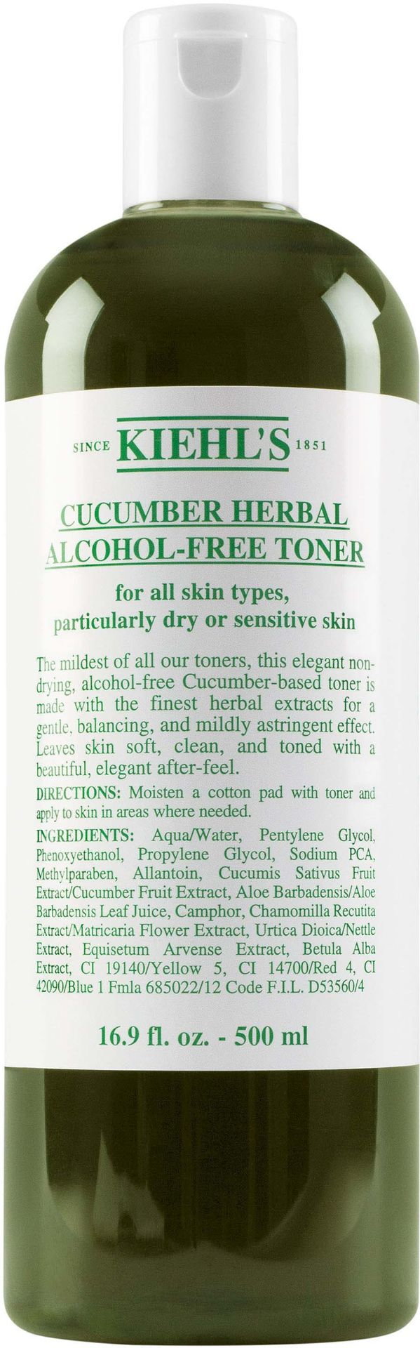 Cucumber Herbal Alcohol-Free Toner - Bezalkoholowy tonik do cery suchej i wrażliwej
