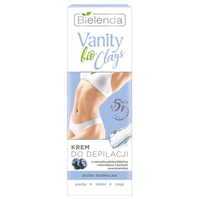 Bielenda Vanity Bio Clays krem do depilacji z niebieską glinką do skóry normalnej 100ml