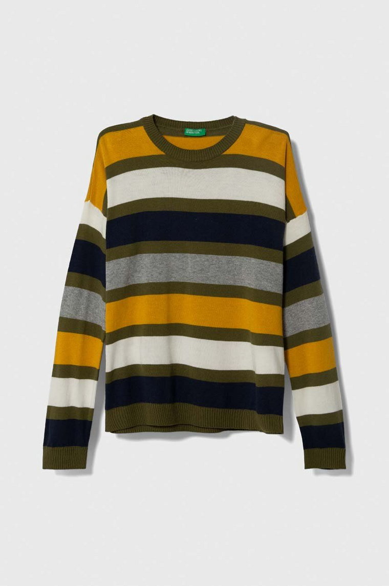 United Colors of Benetton sweter z domieszką wełny dziecięcy lekki