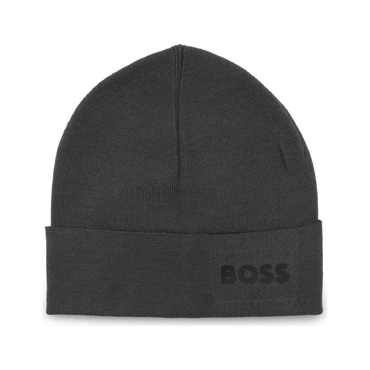 BOSS GREEN Czapka Aride_Beanie | z dodatkiem wełny