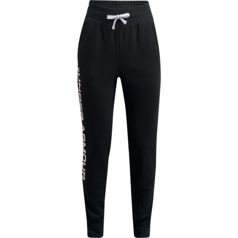 Dziewczęce spodnie dresowe UNDER ARMOUR Rival Fleece Joggers - czarne