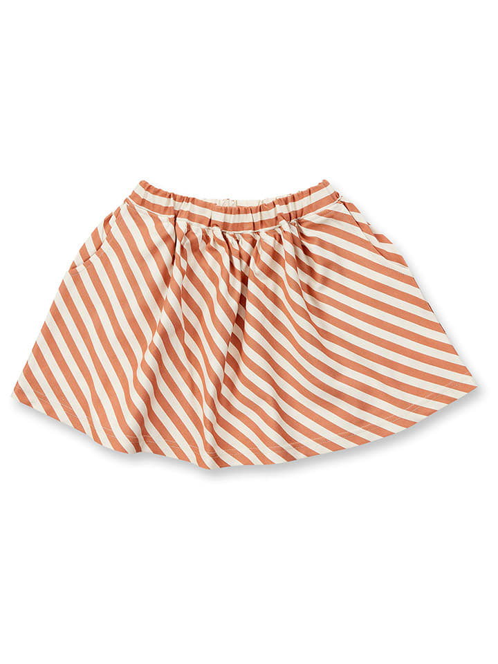 Sense Organics Spódnica "Evie" w kolorze pomarańczowo-białym
