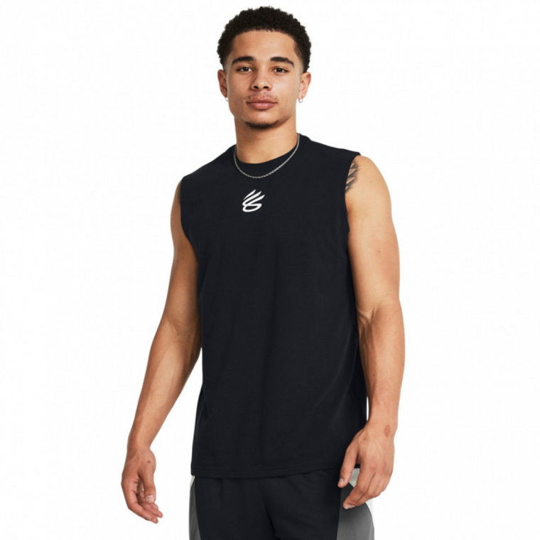 Męski top do koszykówki Under Armour Curry SLVS Tee - czarny