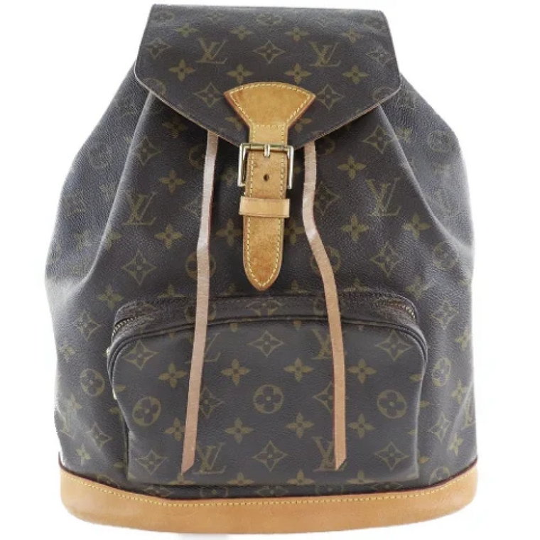 Używany Brązowy Plecak Louis Vuitton z Kanwy Louis Vuitton Vintage