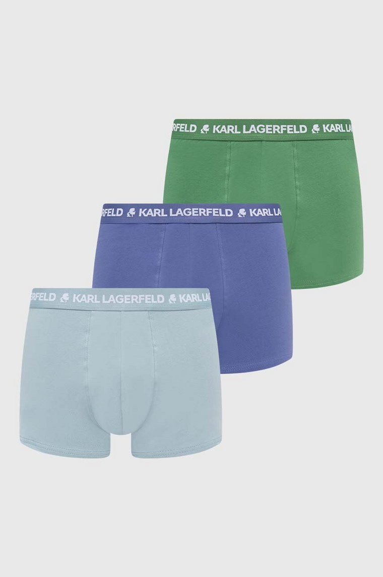Karl Lagerfeld bokserki 3-pack męskie kolor niebieski