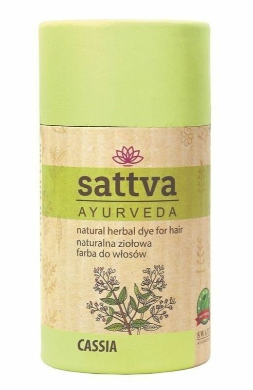 Sattva Ayurveda Naturalna Ziołowa Farba Do Włosów Cassia