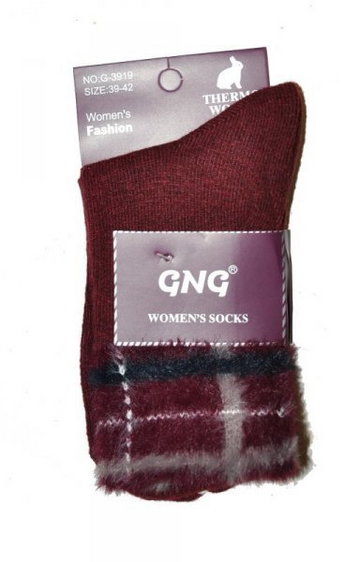 Ulpio GNG 3919-4 Thermo Wool kratka skarpetki damskie