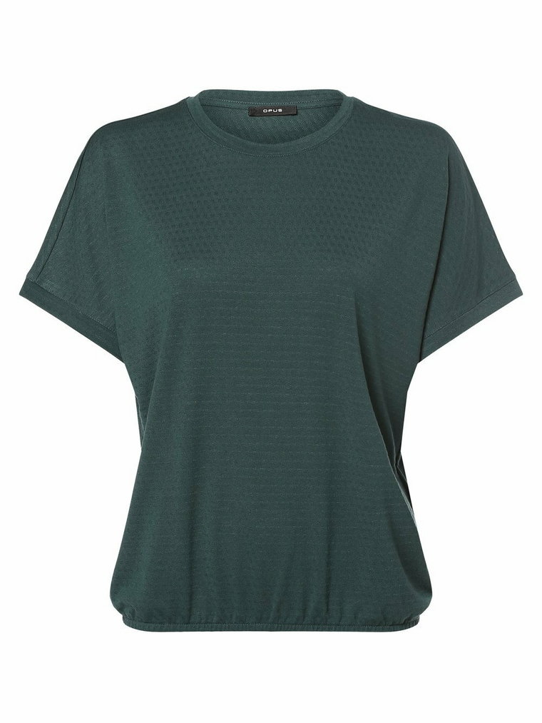 Opus - T-shirt damski  Sisaba, zielony
