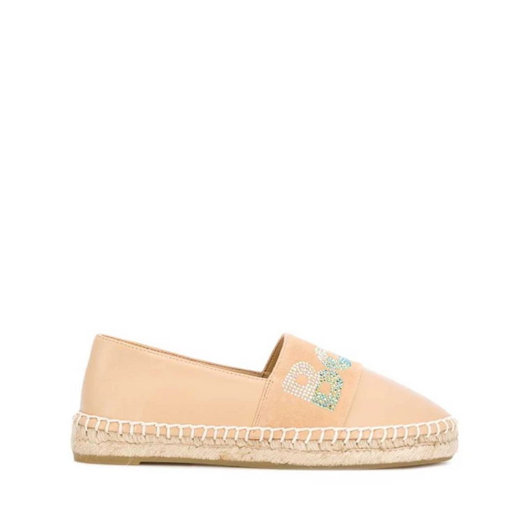 Beige Espadrilles Casual Closed Flats Baldinini