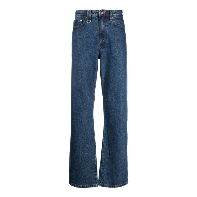 Klasyczne Straight Cut Indigo Bawełniane Jeansy A.p.c.