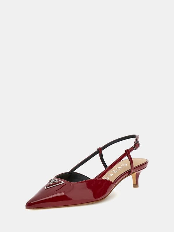 Lakierowane Czółenka Slingback Linia Jesseny