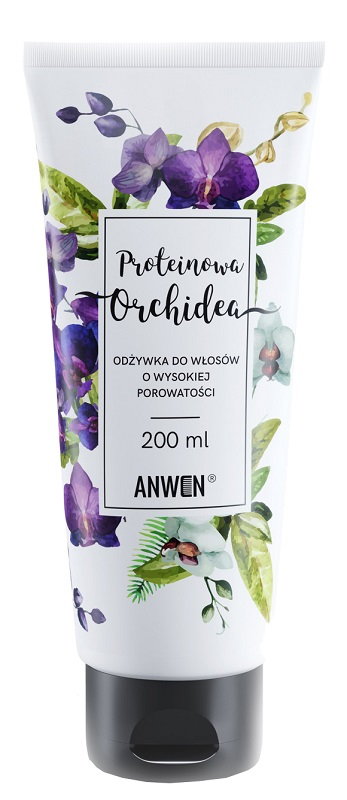 Anwen Odżywka Proteinowa Orchidea do włosów wysokoporowatych 200ml