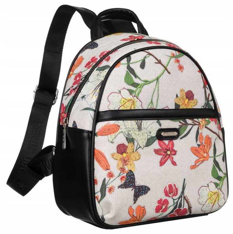 Miejski plecaczek damski z kwiatowym wzorem  David Jones