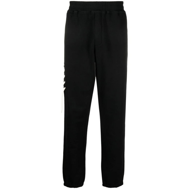Czarne spodnie do joggingu z elastycznym pasem z organicznej bawełny Craig Green