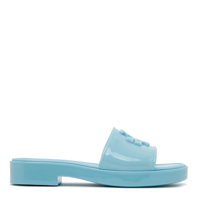 Niebieskie Eleonor Jelly Slides Tory Burch