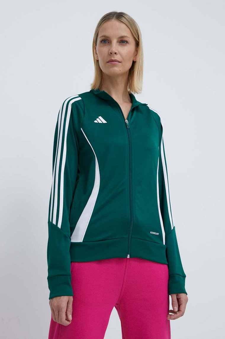 adidas Performance bluza treningowa Tiro 24 kolor zielony z aplikacją IR9499