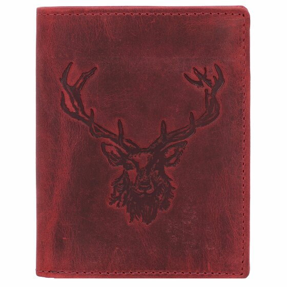 Greenburry Vintage Wallet Stag Leather 9,5 cm rusty red