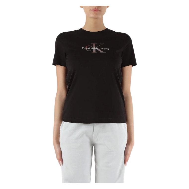 Bawełniana T-shirt z nadrukiem logo Calvin Klein Jeans