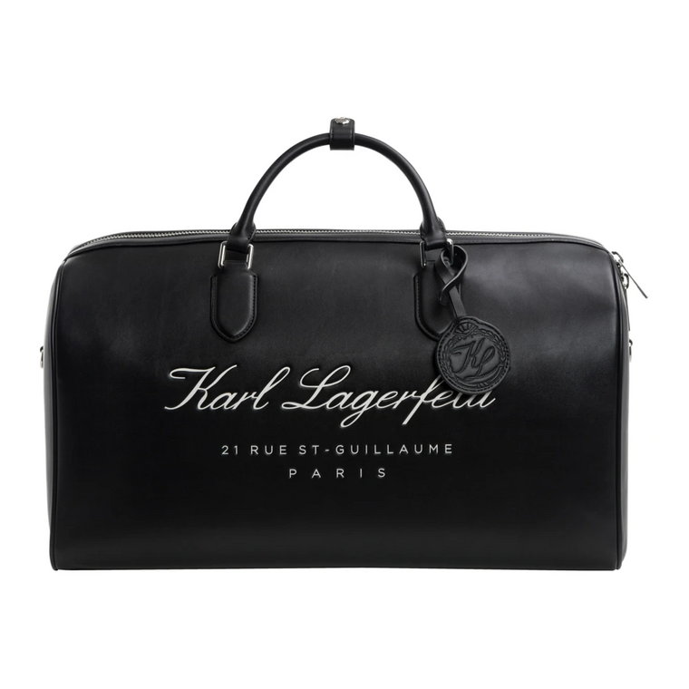 Torba Duffle z Regulowanym Paskiem i Logo Karl Lagerfeld