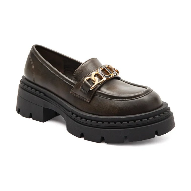 TWINSET Loafersy | z dodatkiem skóry