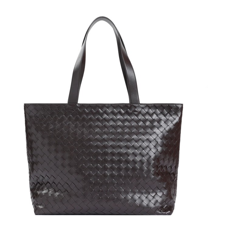 Intrecciato Zipped Large Tote Bag Bottega Veneta