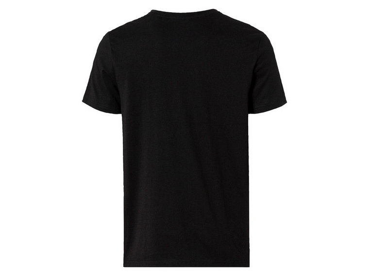 T-shirt męski z bawełną, z wzorami z seriali (S (44/46), Czarny)