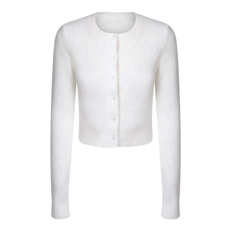 Biały Sweter z Angory Maison Margiela