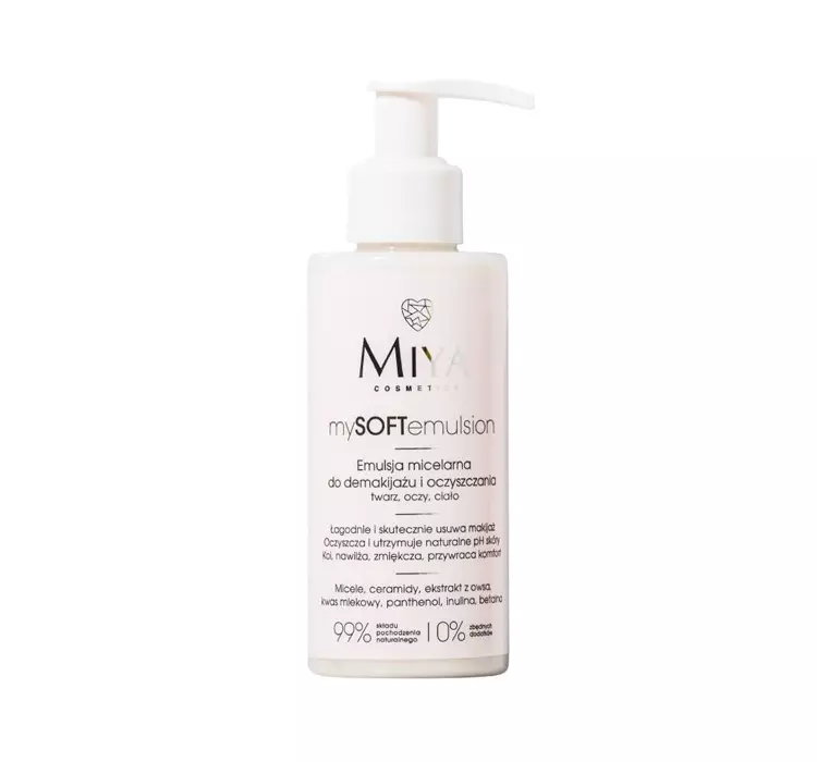 MIYA COSMETICS MY SOFT EMULSION EMULSJA MICELARNA DO DEMAKIJAŻU I OCZYSZCZANIA 140ML