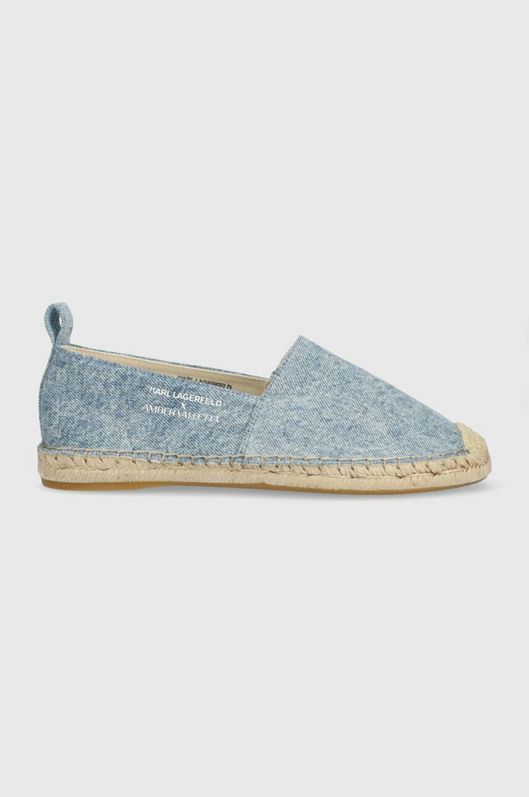 Karl Lagerfeld espadryle KAMINI kolor niebieski