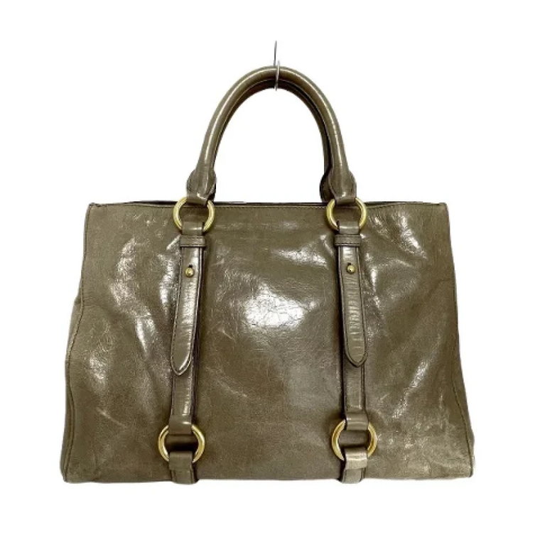 Pre-owned Leather totes Miu Miu Pre-owned