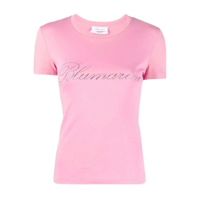 Różowe T-shirty i Pola dla kobiet Blumarine