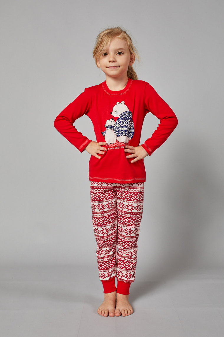 Arktyka piżama dziewczęca długi rękaw, długie spodnie