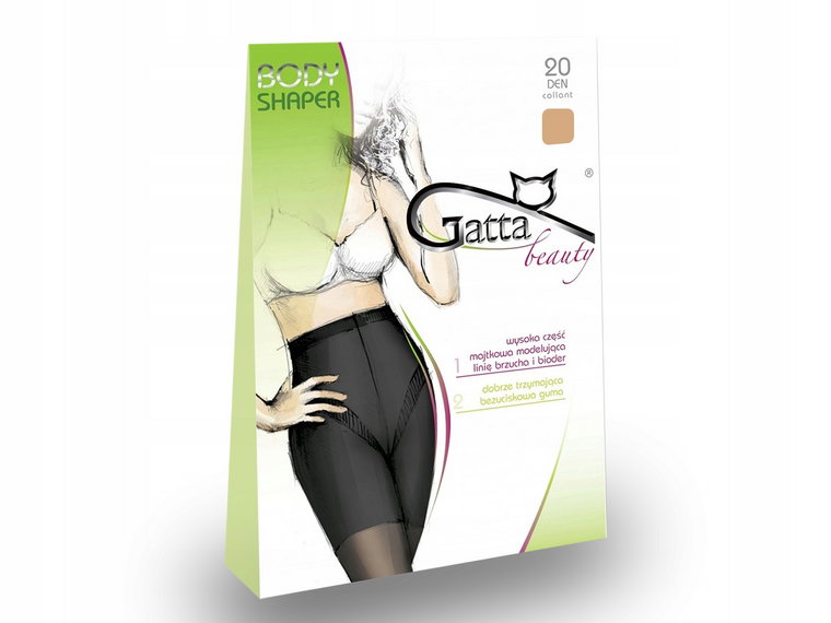 Rajstopy modelujące Gatta Body Shaper visone, 5-XL