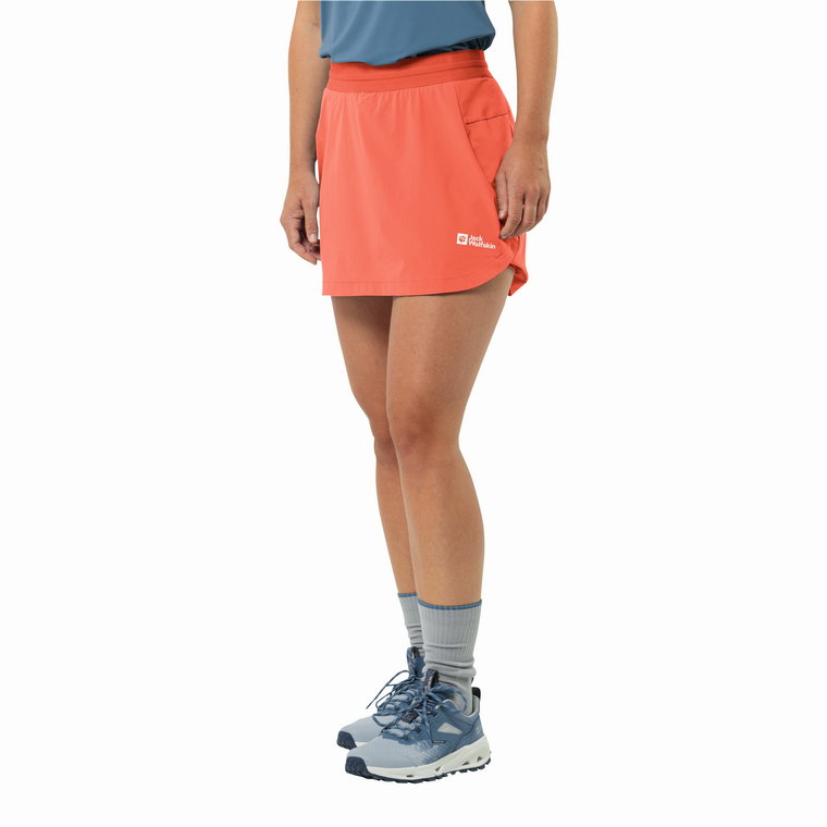 Damskie spódnico-spodenki Jack Wolfskin PRELIGHT CHILL SKORT W digital orange - XS