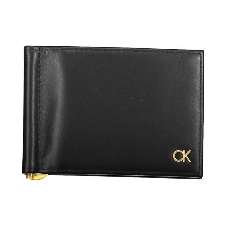 Black Leather Wallet Calvin Klein