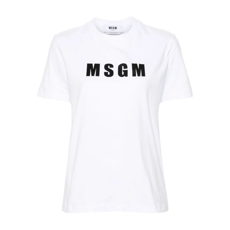 Koszulka z nadrukiem logo Msgm