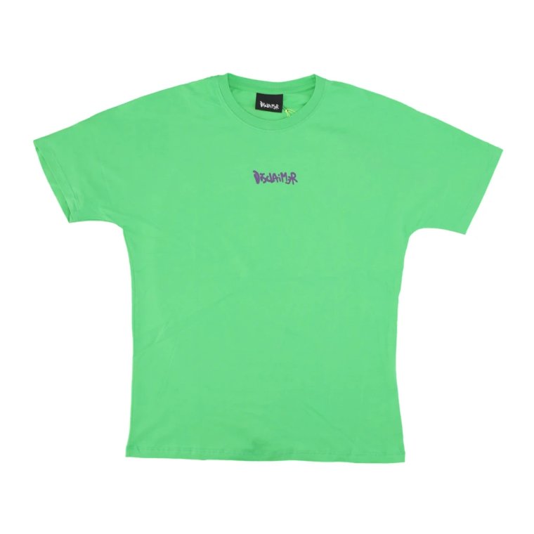 Prosty T-shirt Lime/st Fioletowy Disclaimer