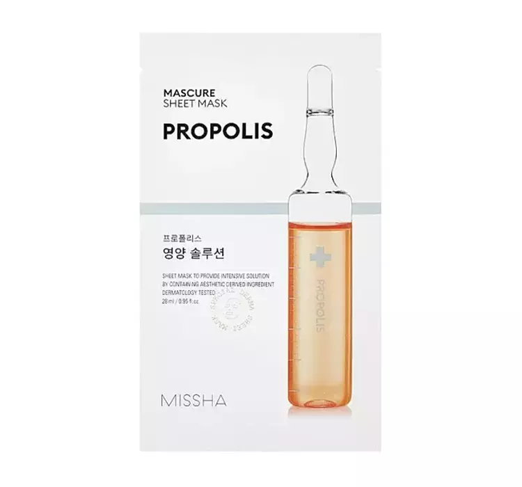 MISSHA MASCURE MASKA W PŁACHCIE PROPOLIS 28ML