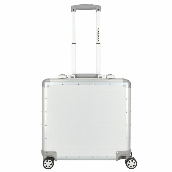 Alumaxx Gemini 4-Wheel Pilot Suitcase 42,5 cm Laptop Compartment silber matt