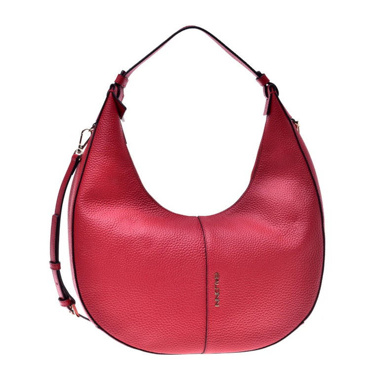 Red calfLeather shoulder bag Baldinini