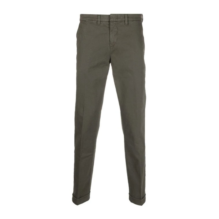 Zielone Spodnie Chino Tapered Fay