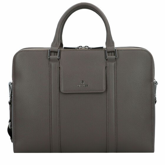 AIGNER Matteo Teczka Skórzany 36 cm Komora na laptopa coal brown