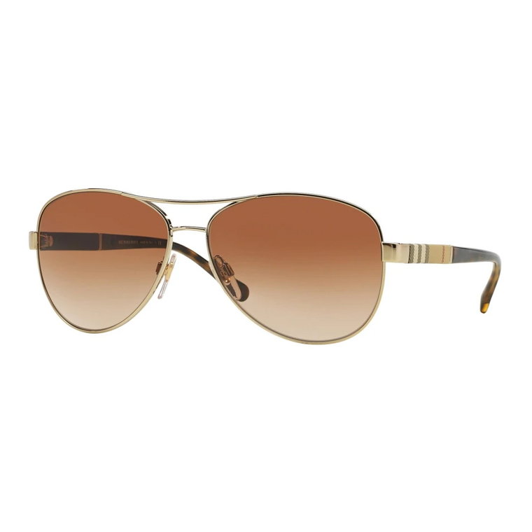 Stylowe Okulary Przeciwsłoneczne w Kolorze Rose Gold Burberry