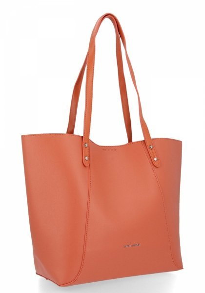 Uniwersalne Torebki Damskie Shopper Bag firmy David Jones Koralowa