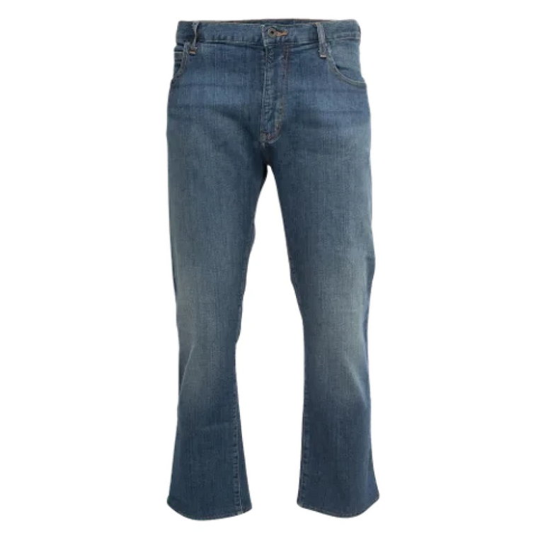 Pre-owned Cotton jeans Armani Pre-owned